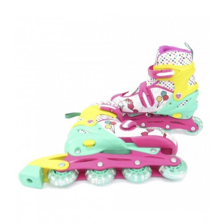 Patines en Linea Led Minions Fluffy Ajustables Infantiles