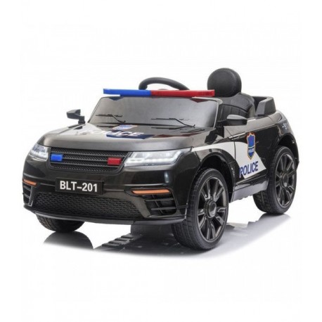 Carro Electrico Montable Policia RC 5km/h USB Luz