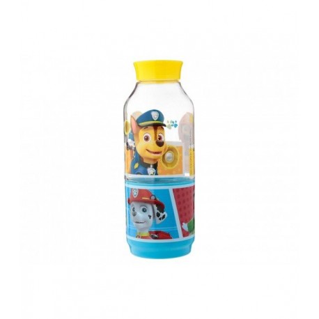 Botella Paw Patrol Patrulla Canina Compartimiento Snack 300 ml