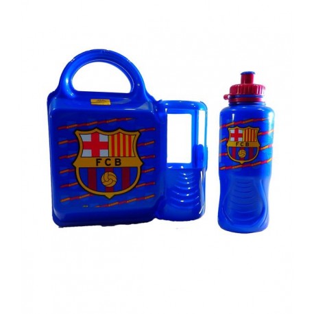 Lonchera con botella 400 ml de FCB FC Barcelona FCB