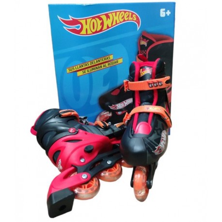 Patines en Linea para Niños Hot Wheels 23-26cm Ajustables