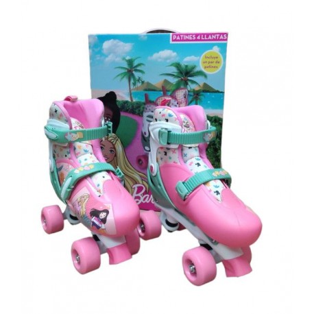 Patines 4 Ruedas para Niños Roller Barbie Ajustables