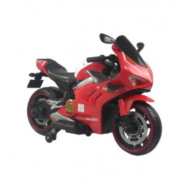 Motocicleta Montable Electrica Sonido Luz LED 12v Rojo