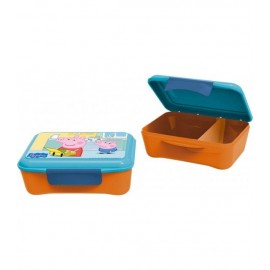 Caja de Almuerzo con Divisor Peppa Pig Snacks