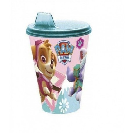 Vaso con tapa y sipper 430ml Paw Patrol La Patrulla Canina