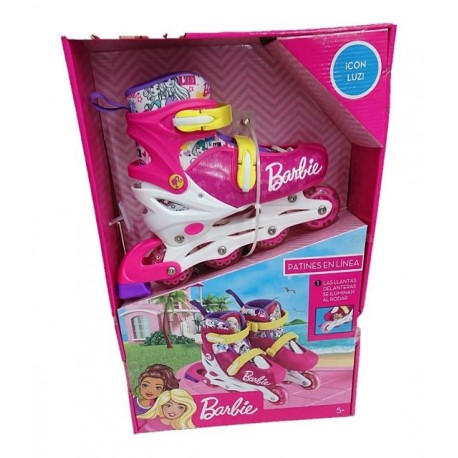 Patines en Linea Led Barbie Ajustables Infantiles