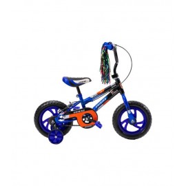 Bicicleta para Niños Rodada 12 Azul con ruedas de entrenamiento