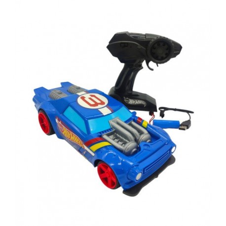 Coche a Control Remoto Hot Wheels 1pz,27cm,batería,Azul