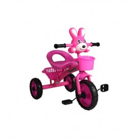 Triciclo para Niños Infantil con Canasto con Luz y Sonido Conejo