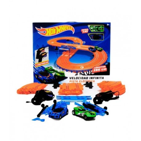 Pista Eléctrica Hot Wheels 1:43 2 Carros 286cm