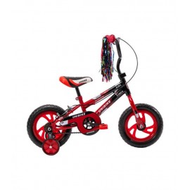 Bicicleta para Niños Rodada 12 Rojo con ruedas de entrenamiento