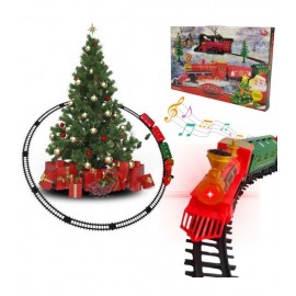 Tren para Niños Electrico Pista de Juguete Arbol Navidad Vapor