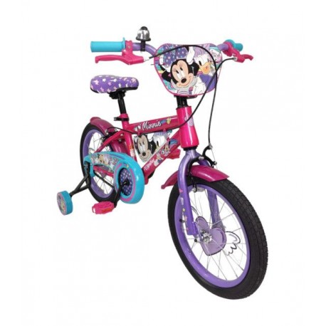 Bicicleta para Niños Rodada 16 Minnie con Llantas Entrenadoras